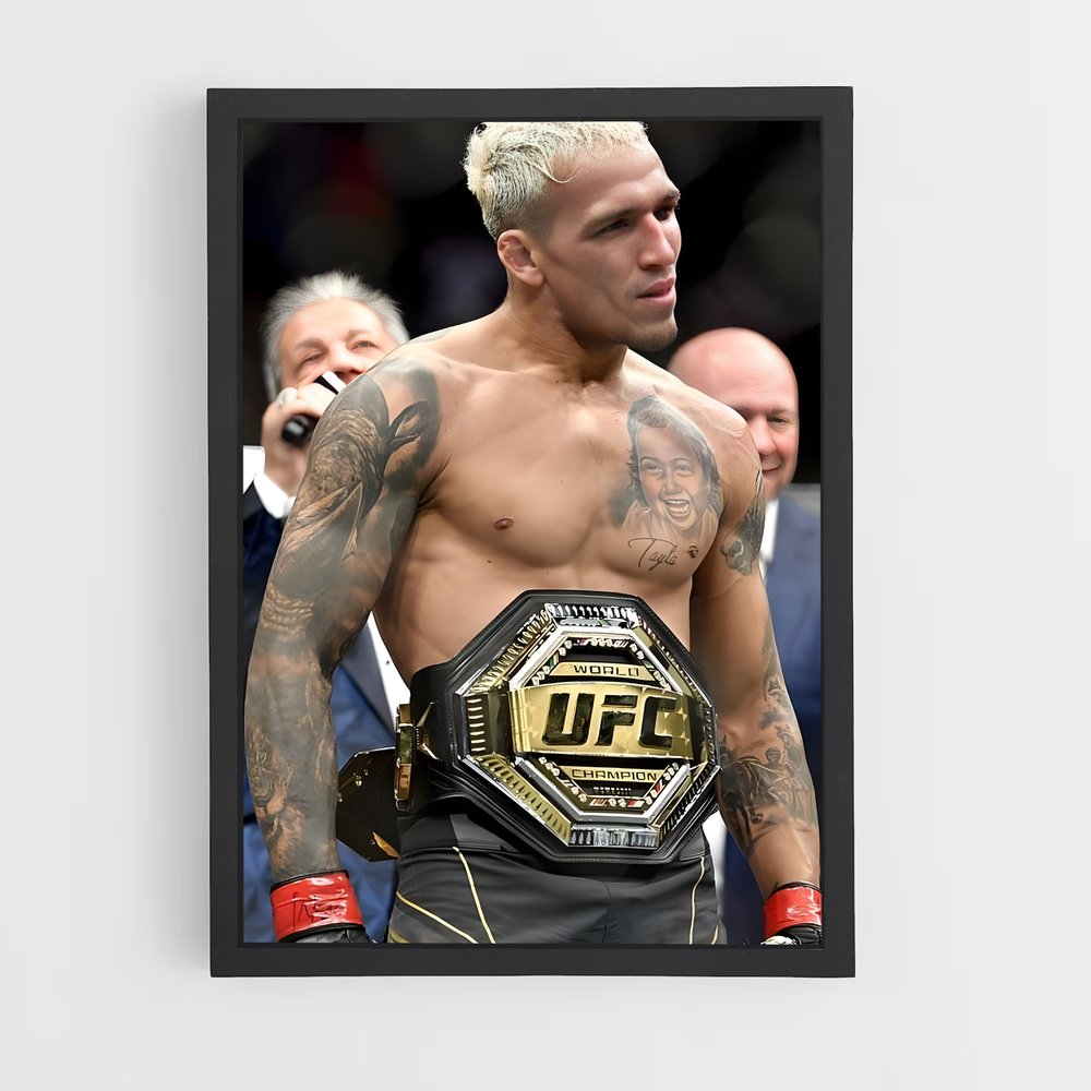 Poster Oliveira Champion – affiche MMA (vue 2)